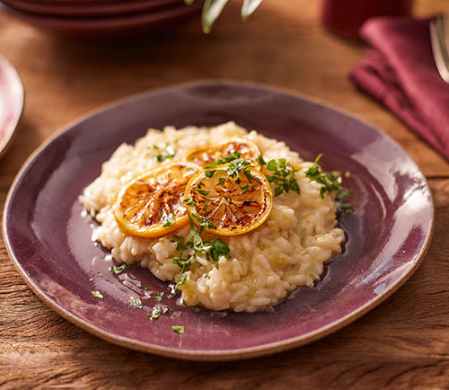 Risoto Cremoso de Limão Siciliano e Lemon Pepper